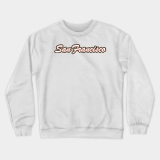 Football Fan of San Francisco Crewneck Sweatshirt